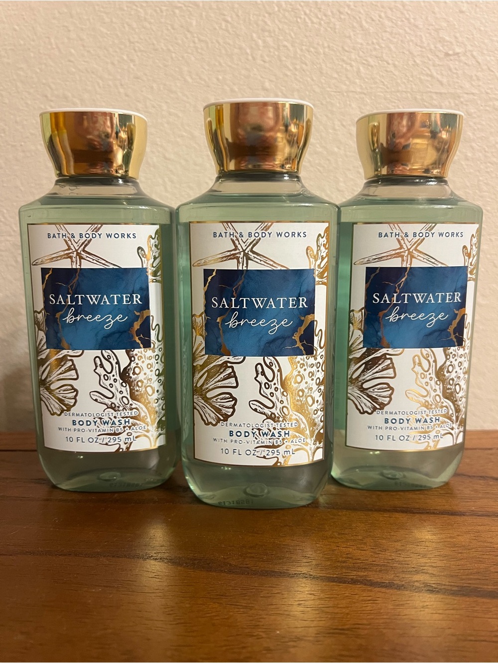 Bath & Body Works Saltwater Breeze Body Wash, Set of 3, New